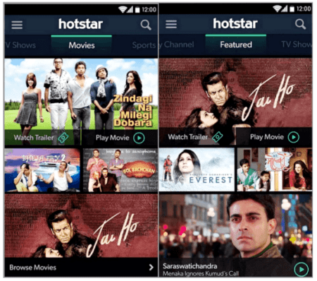 Hotstar app free download