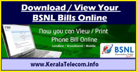 download bsnl bills online