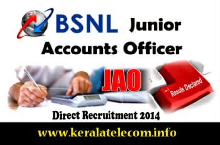 bsnl jao results 2014 declared