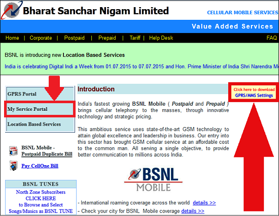 How to download BSNL 3G/2G Internet Settings and MMS Configuration for your Mobile Handset through Online Portal-1