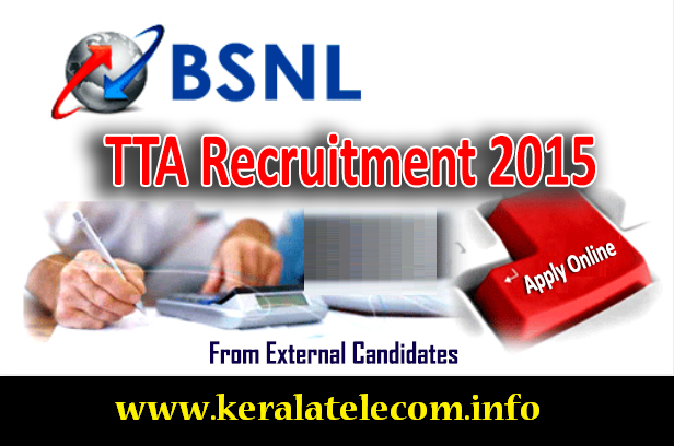 'BSNL TTA Recruitment 2015' from External Candidates: 147 vacancies for Engineering Degree / Diploma holders
