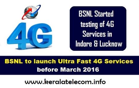 bsnl 4g services by march 2016