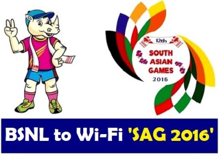 bsnl wifi south asian games 2016