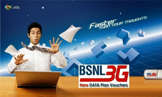 BSNL removes monthly usage limit of Annual 3G Data Plans; One Year Validity is available for the bundled data from 16th March 2016 on wards
