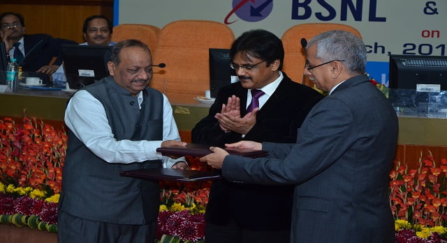 BSNL signed MoU with Tata Sky to provide Video on Demand to Broadband Customers