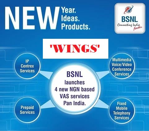 BSNL launched NGN Services - 'WINGS', Now Make or receive landline calls on your mobile or laptop from any where in the world