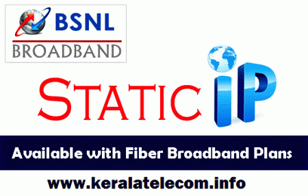 bsnl ftth broadband static ip address charges