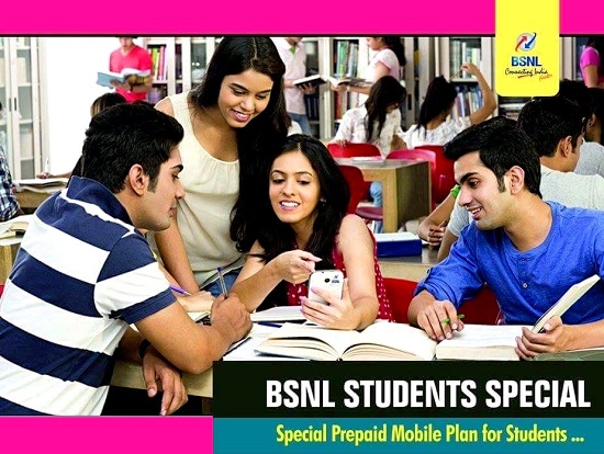 BSNL adds more features and always full talk time facility to the newly launched 'Students Special' prepaid mobile plan