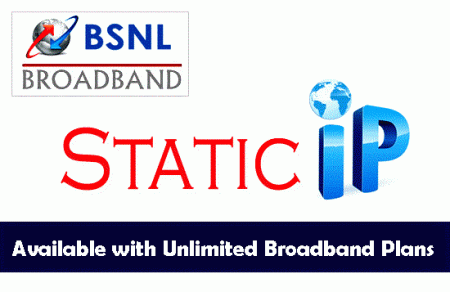 bsnl unlimited broadband plans with static ip address