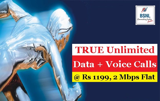 BSNL launches new Unlimited Broadband plan 'BBG Combo ULD 1199' with 2Mbps flat download speed and  24 Hrs. unlimited free calls (local + STD) to any network in India