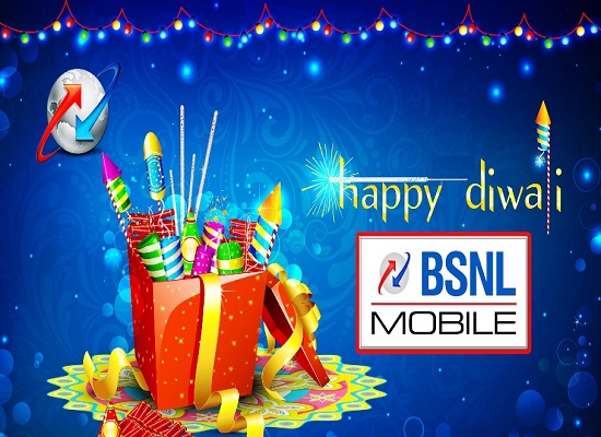 BSNL Diwali Offers 2016: Enjoy 10% extra free calls on prepaid Voice STVs - 159, 201, 359 & 449 from 15th October 2016 on PAN India basis