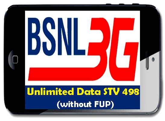 BSNL launches new 3G Data STV 498 with Unlimited Data usage without speed restriction on PAN India basis