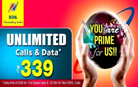 bsnl prime offer unlimited 339 plan