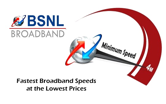 BSNL revises Broadband plans to Offer 4 Mbps minimum speed with effect from 1st May 2017 on wards in all the circles