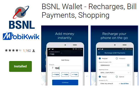  BSNL launched Diwali special Cash Back offer for BSNL-MobiKwik Wallet users till 25th October 2017