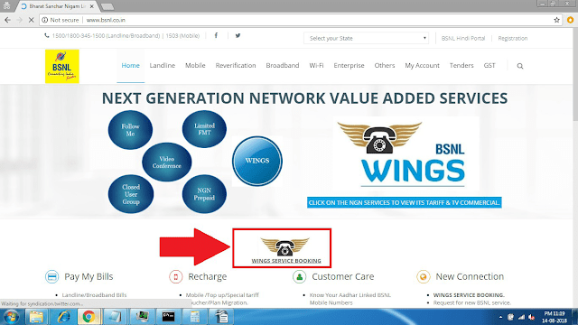 BSNL Wings Online Registration and VoIP Service Activation