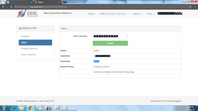 BSNL Wings Online Registration and VoIP Service Activation