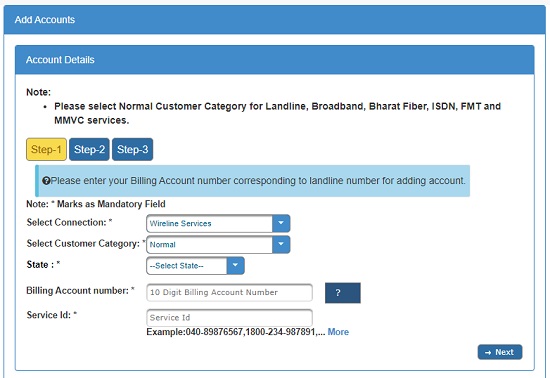 BSNL Selfcare Portal to manage all BSNL Services Online : How to Register in BSNL Selfcare Portal ?