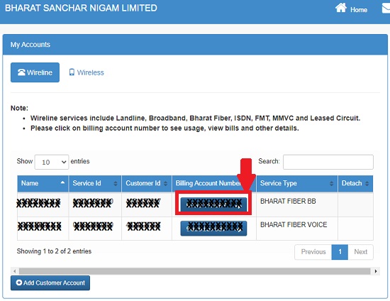 How to check BSNL Broadband and FTTH data usage online?