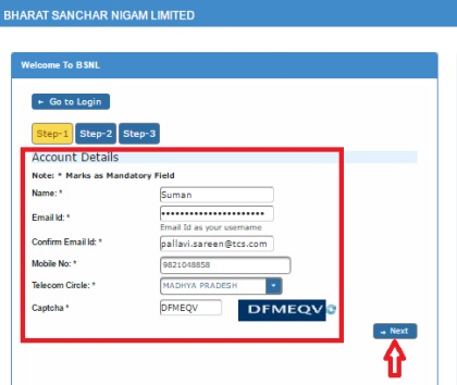 bsnl portal payment landline