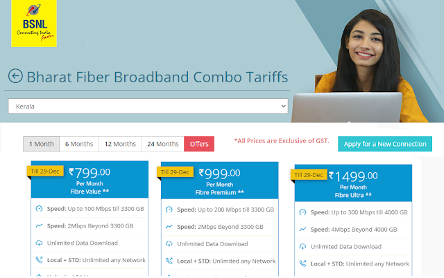 BSNL extends Fiber Value ₹799, Fiber Premium ₹999 & Fiber Ultra ₹1499 FTTH Broadband plans to more areas; Check the latest list here