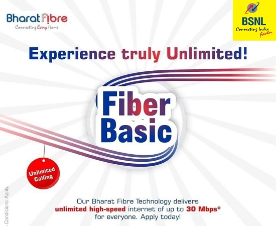 BSNL re-launches promotional Bharat Fiber (FTTH) Broadband plans Fibre Basic, Fibre Value, Fibre Premium & Fibre Ultra till 6th July 2021