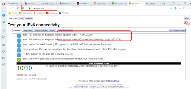 BSNL implemented IPv6 in Bharat Fiber (FTTH) Broadband network; How to configure IPv6  in your FTTH ONT?